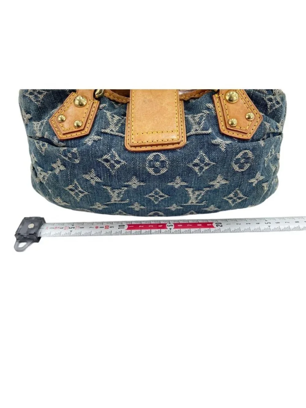 Louis Vuitton Handbag Monogram Denim Pleaty